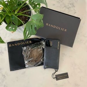 Bandolier Emma leather crossbody iPhone 11 Pro case. Brand NIB
